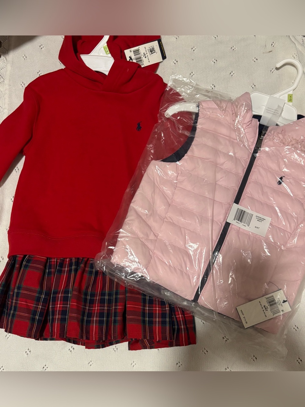 Ralph Lauren Red Hoodie Skirt Combo - Kids